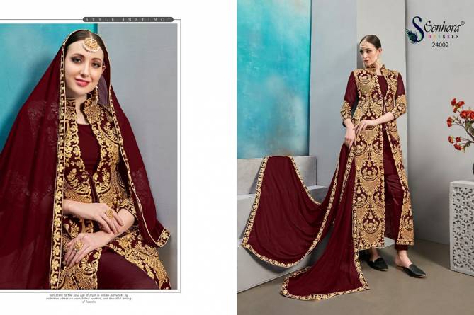 Senhora Shabnam 24 Festive Wear Georgette Embroidery Salwar Kameez Collection